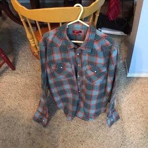 Arizona men’s pearl snap shirt